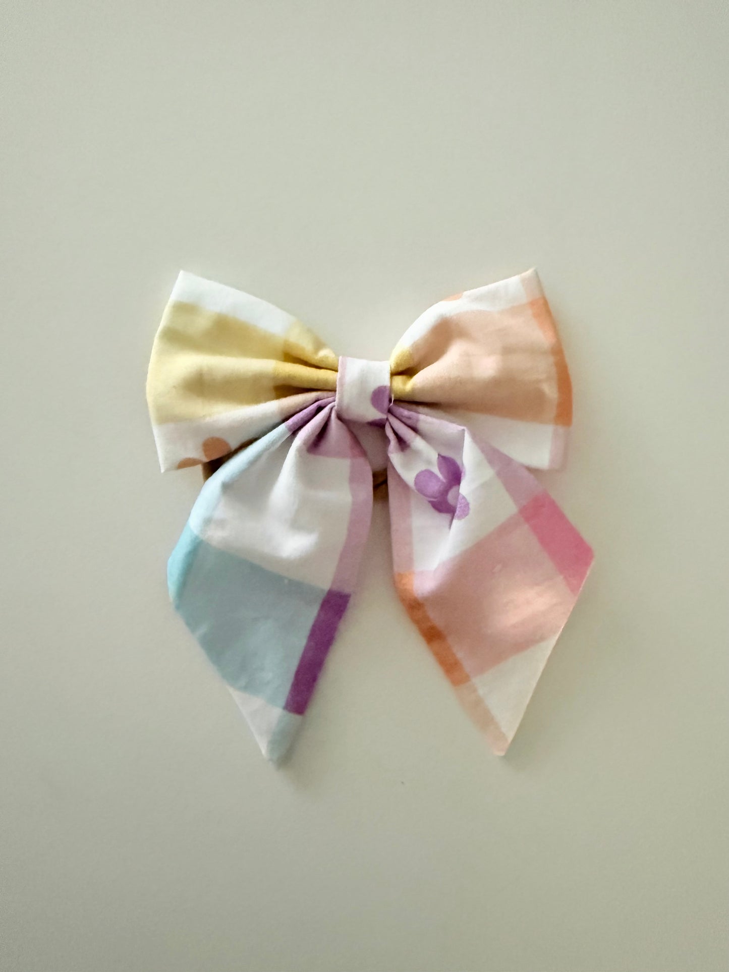 SAILOR BOW | PASTEL GINGHAM
