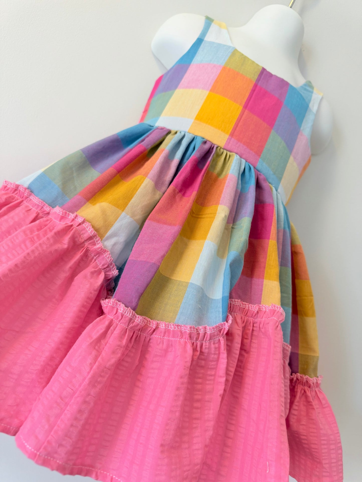 PINK GINGHAM DRESS | OOAK SIZE 4