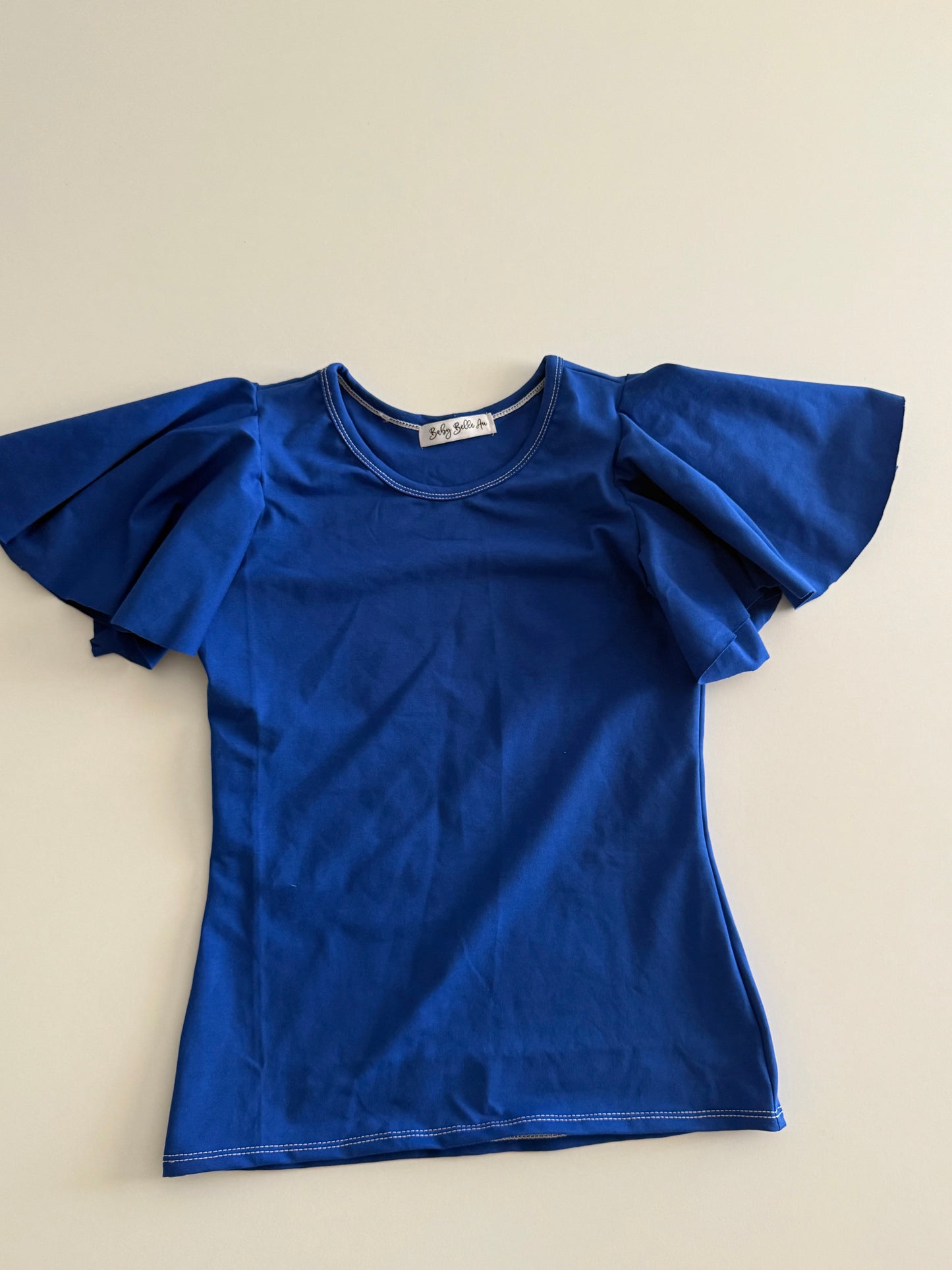 BUTTERFLY FLUTTER TOP | ROYAL BLUE