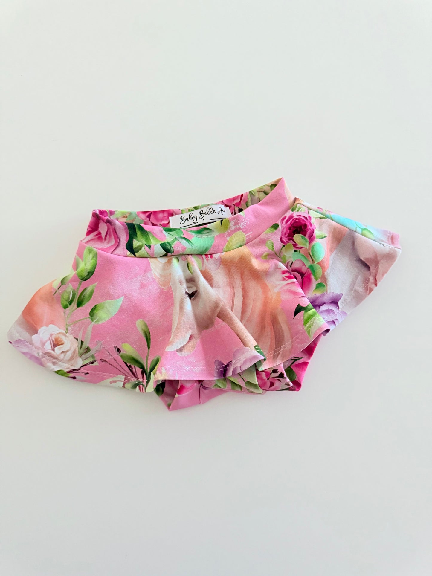 SKIRTED BUMMIES | UNICORM FLORAL OOAK SIZE 1