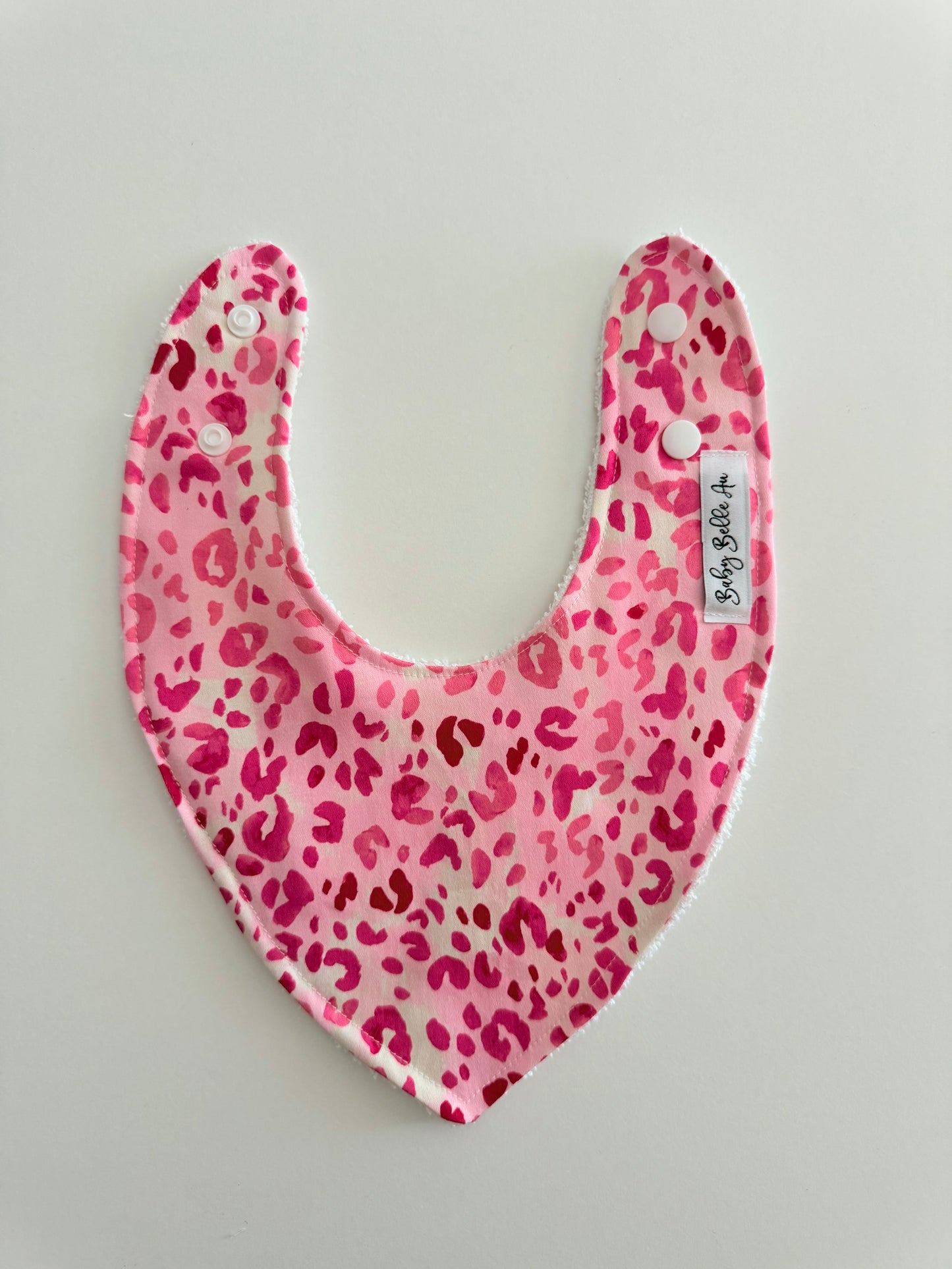 DRIBBLE BIB | PINK LEOPARD
