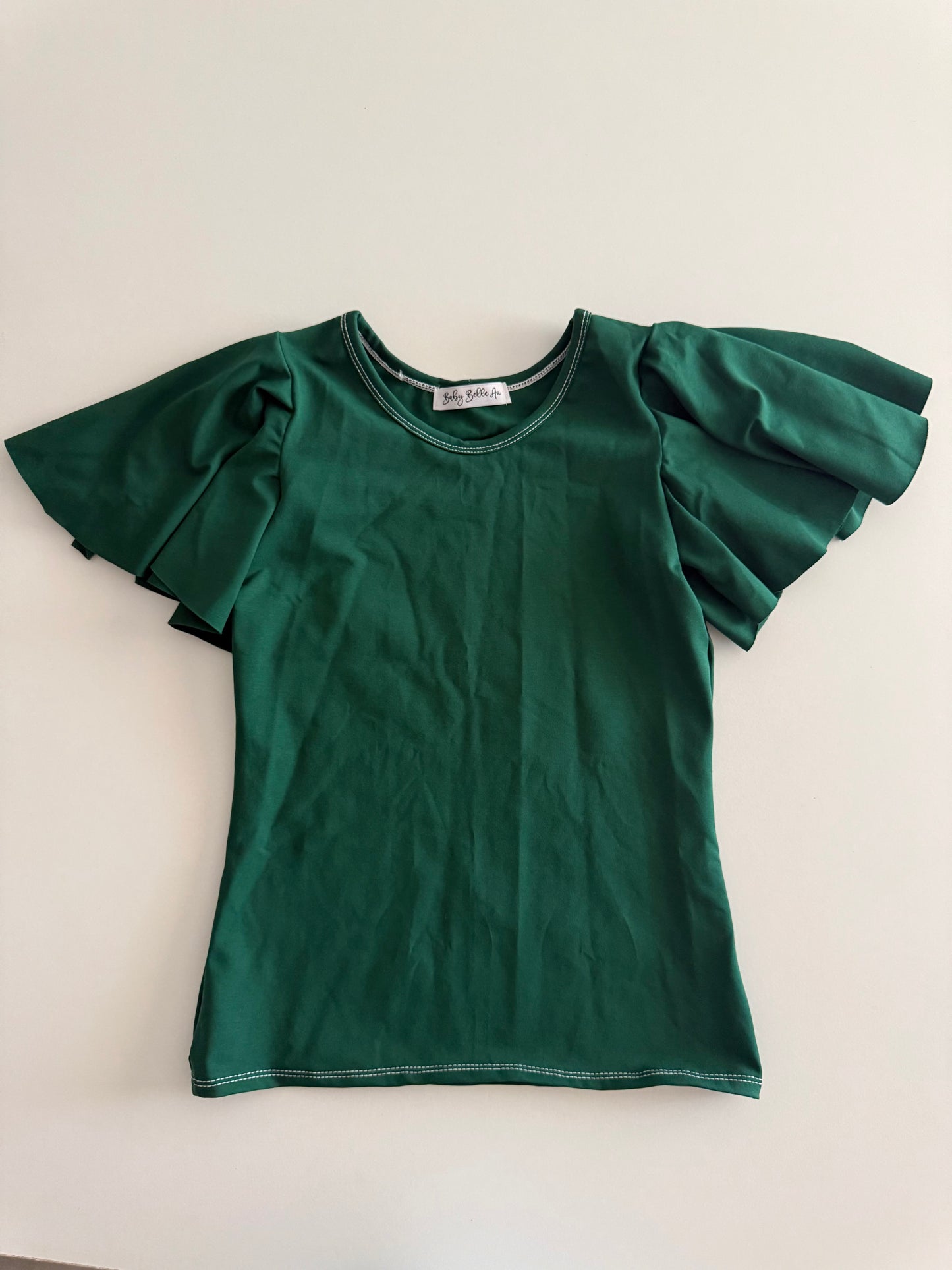 BUTTERFLY FLUTTER TOP | FORREST GREEN