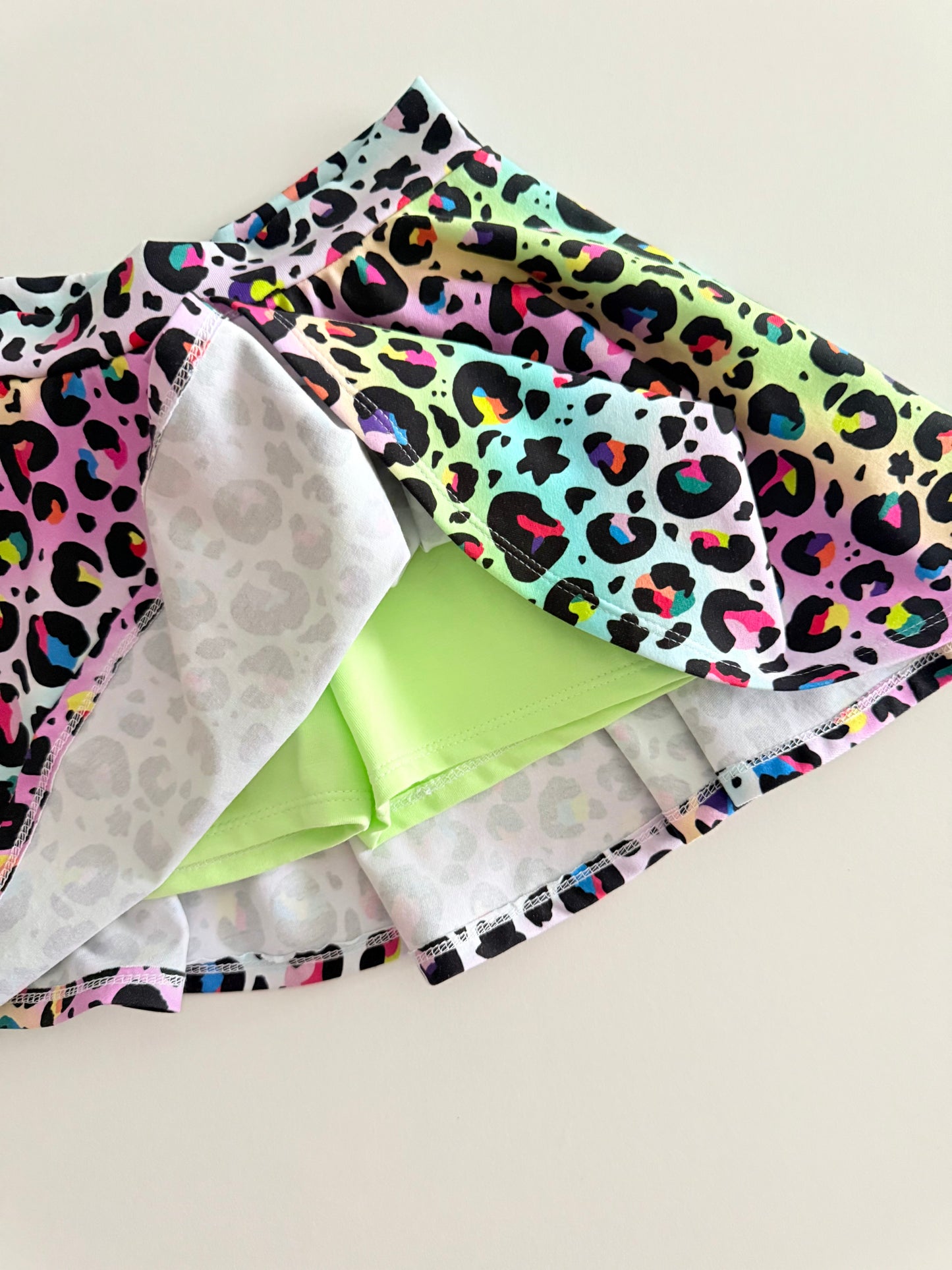 TWIRLY SKORT | PASTEL LEOPARD