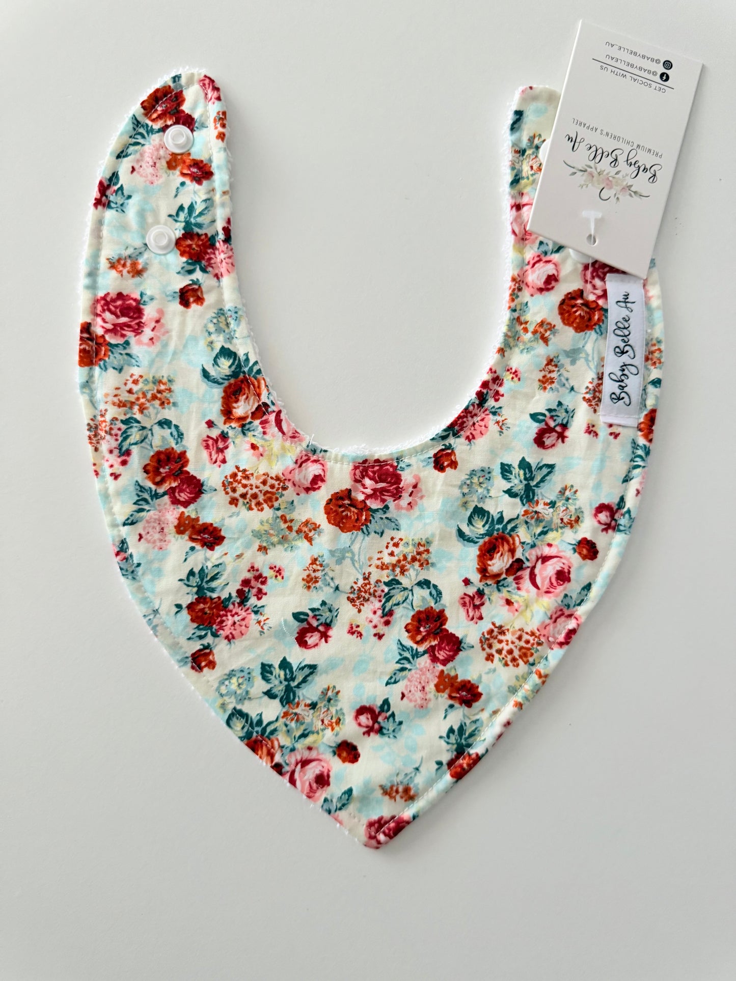 DRIBBLE BIB | VINTY ROSES