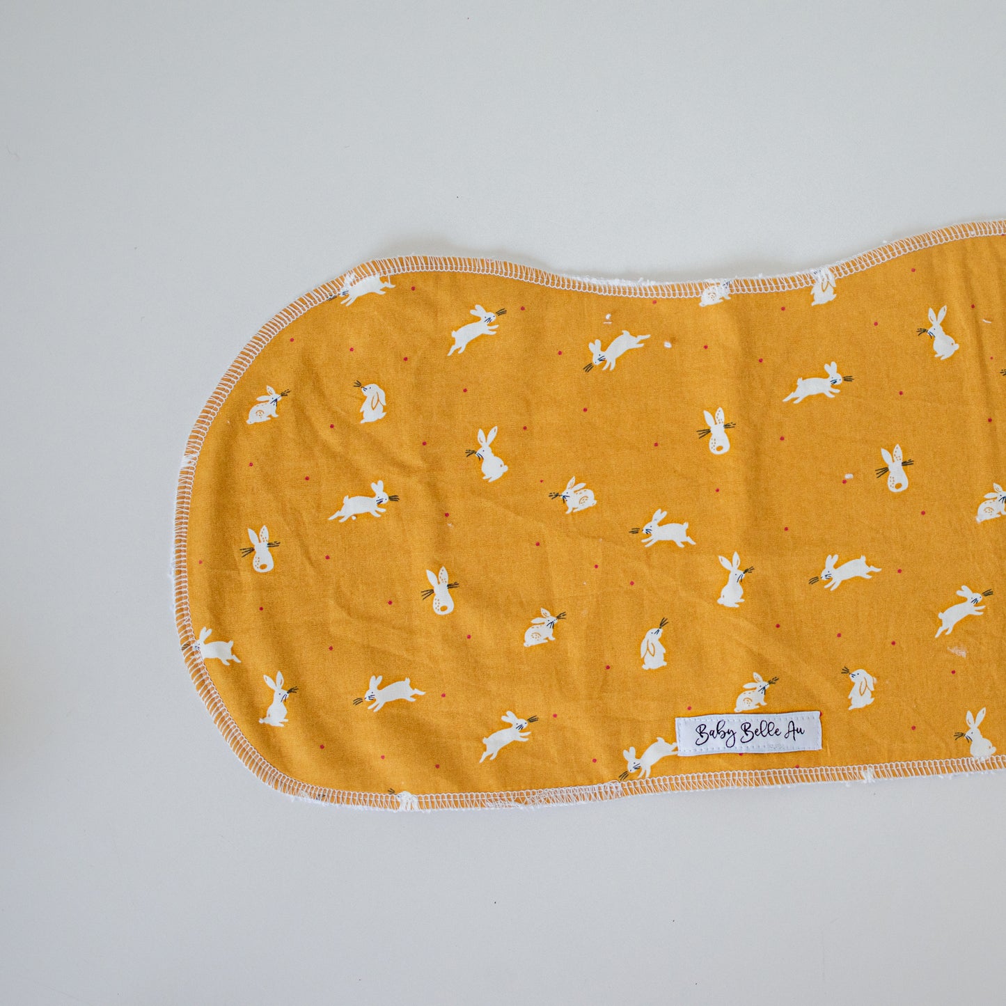 BURP CLOTH | MUSTARD BUNNIES