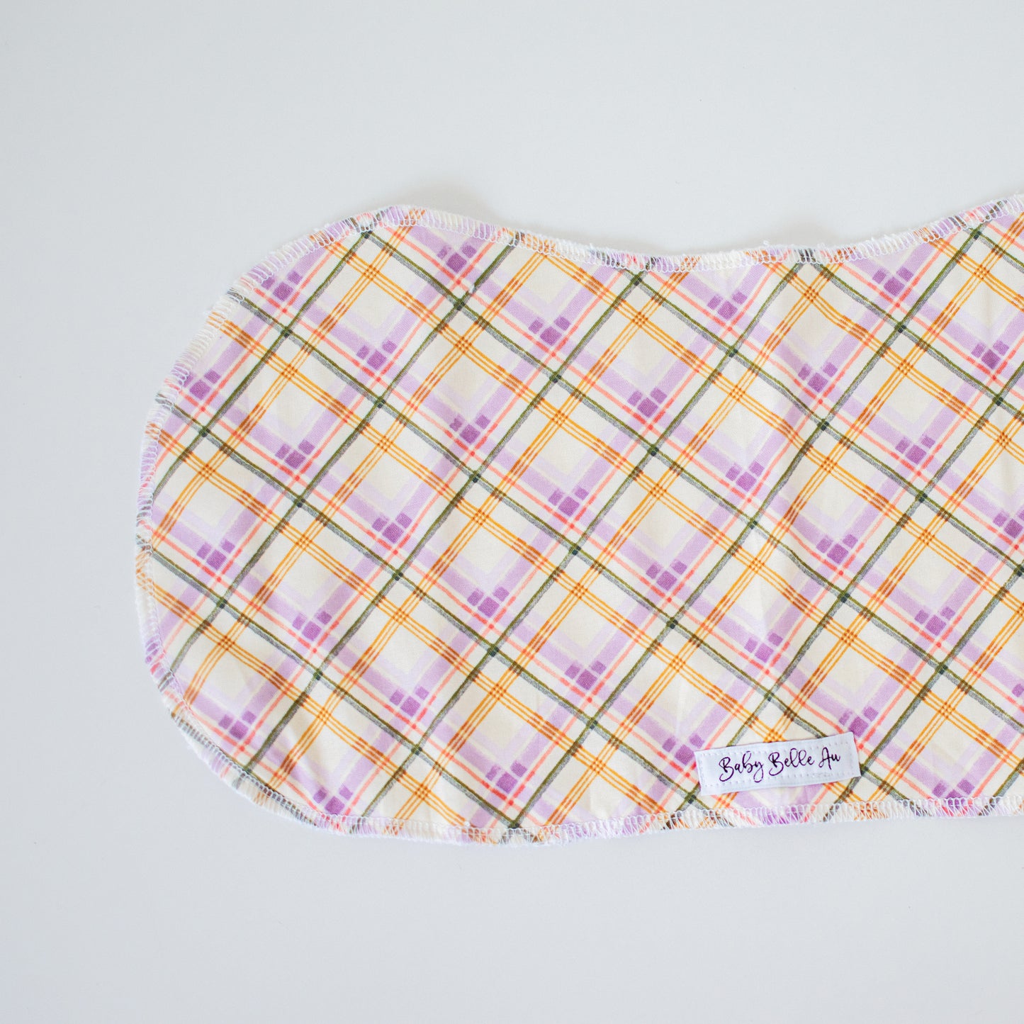 BURP CLOTH | PURPLE PLAID
