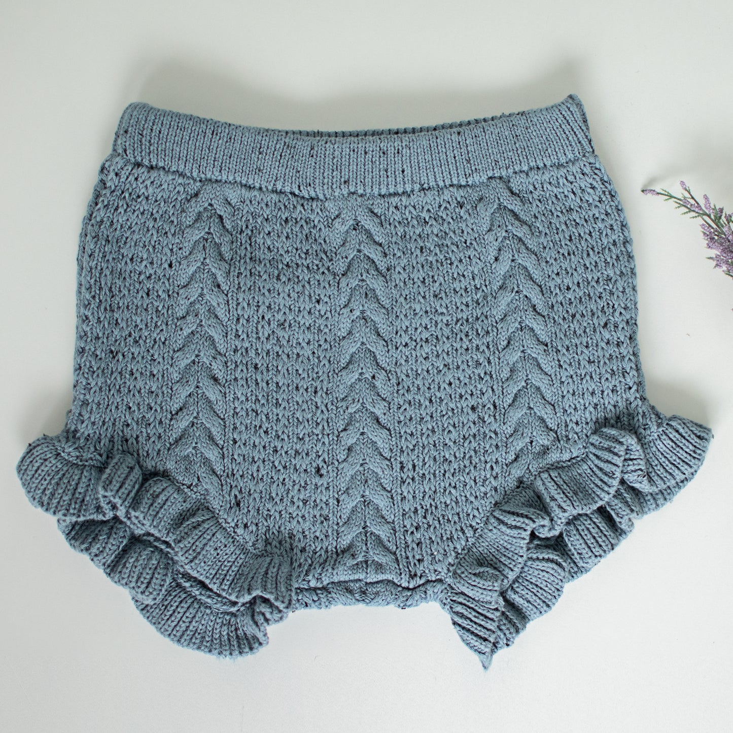 KNIT SHORTIES | DENIM BLUE SPECKLE