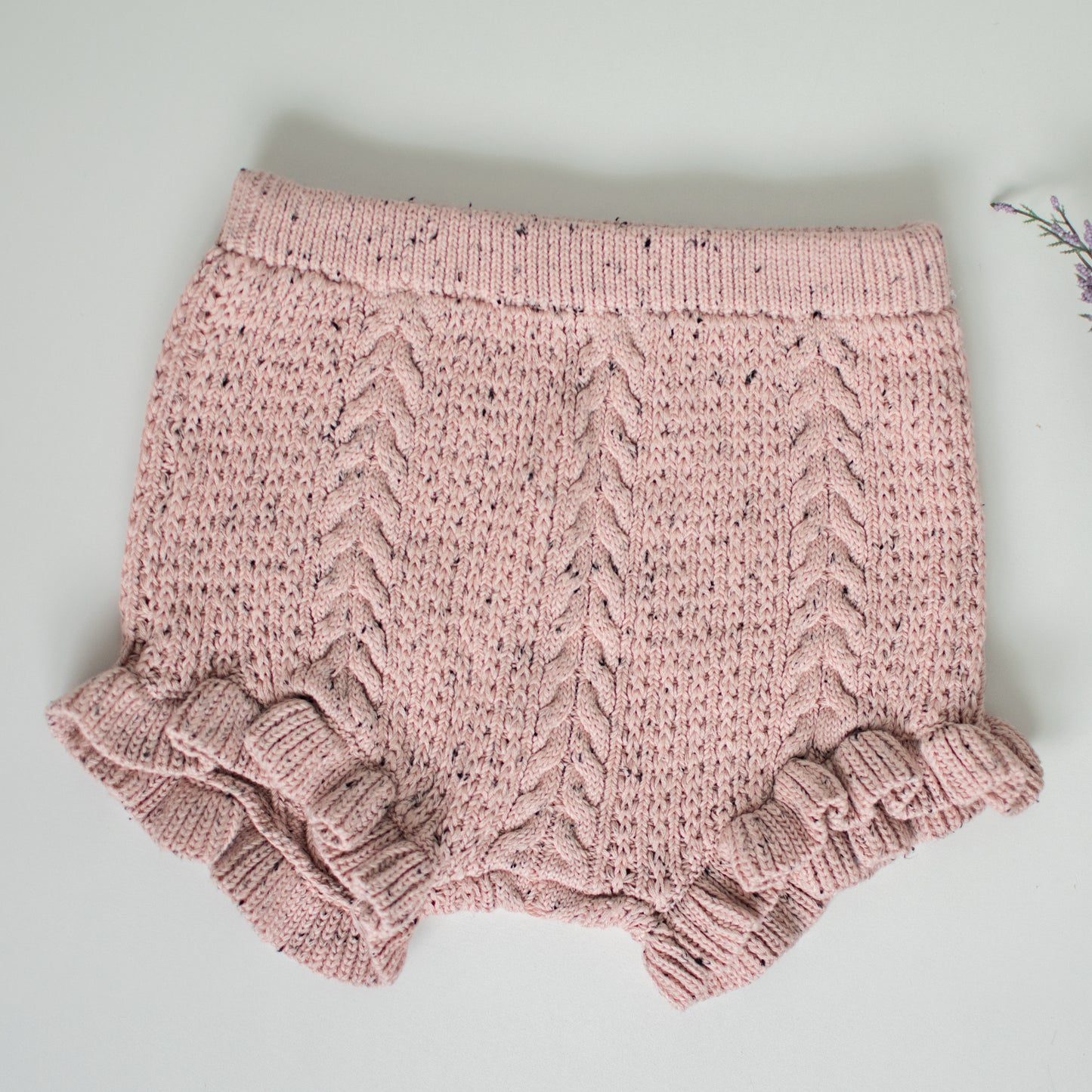 KNIT SHORTIES | PINK SPECKLE