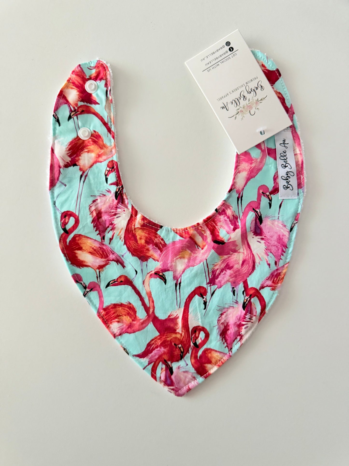 DRIBBLE BIB | FLAMINGOES
