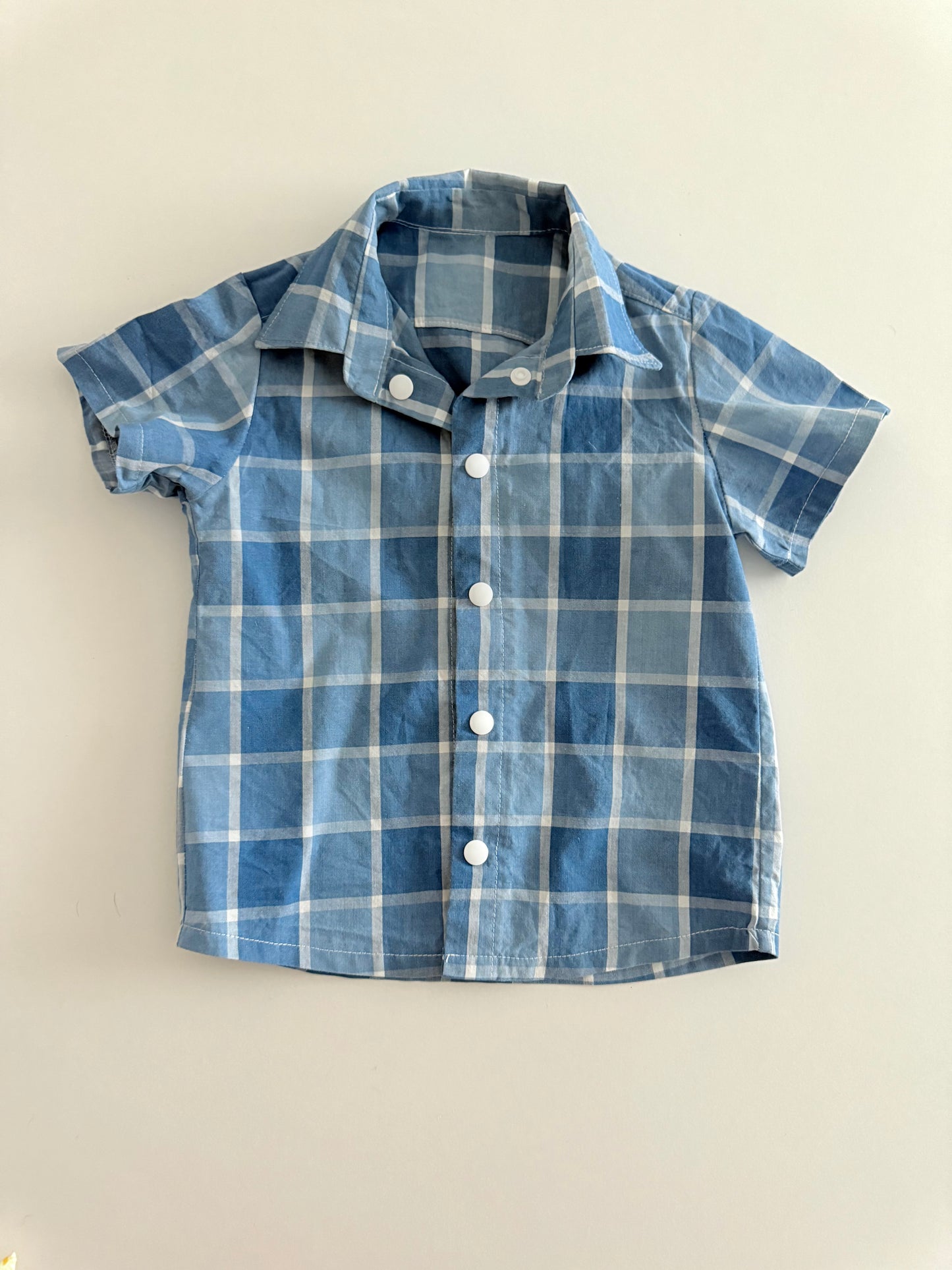 SNAP SHIRT | DENIM CHECK