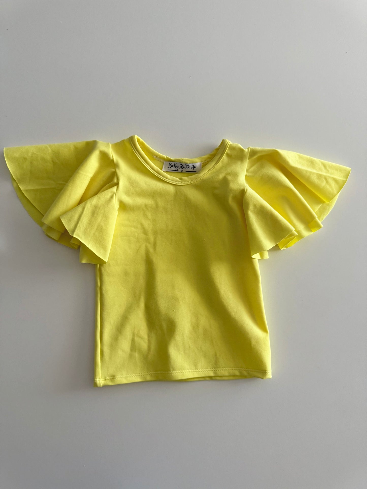 BUTTERFLY FLUTTER TOP | LEMON
