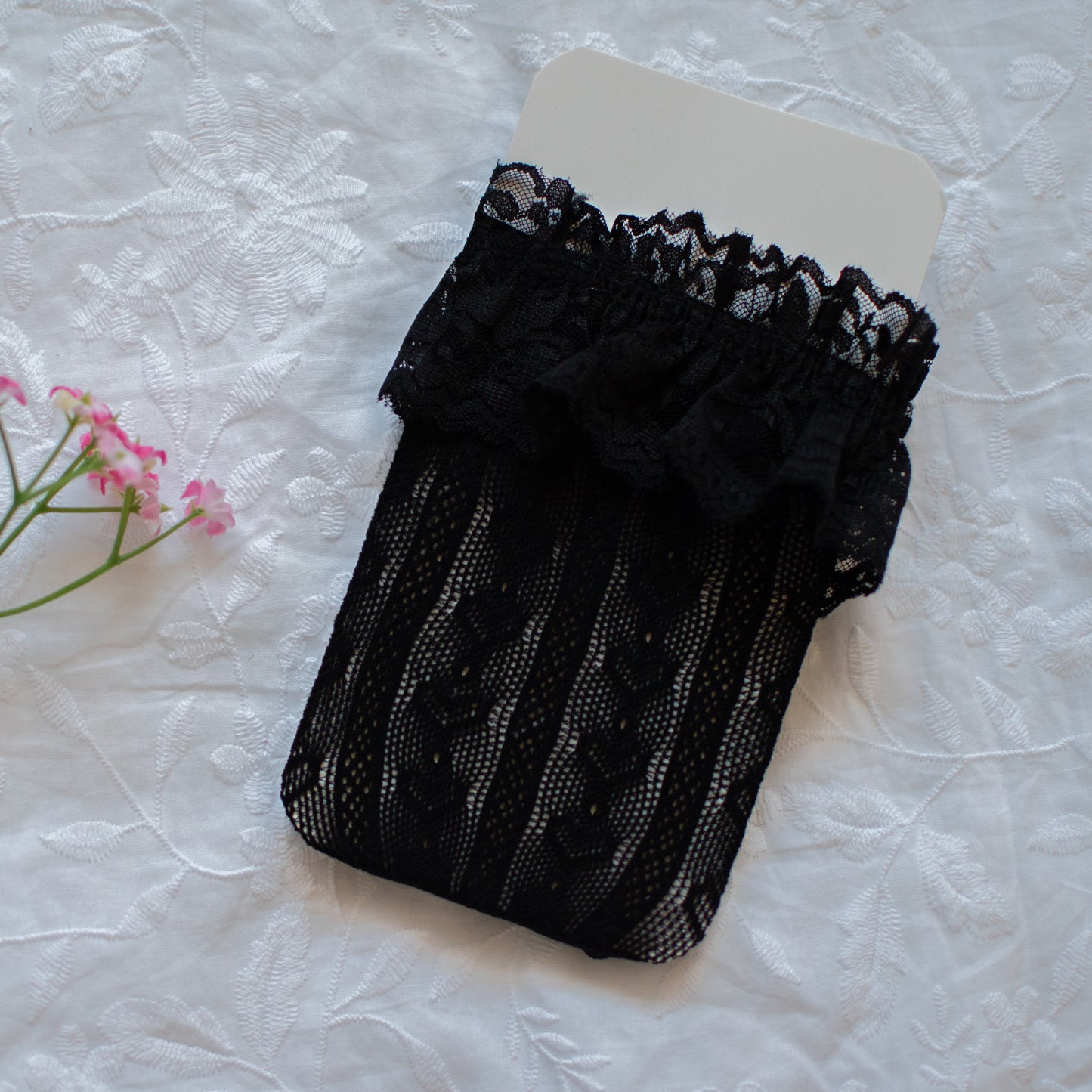 VINTAGE SWEETHEART SOCKS | BLACK