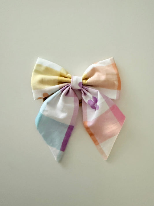 SAILOR BOW | PASTEL GINGHAM