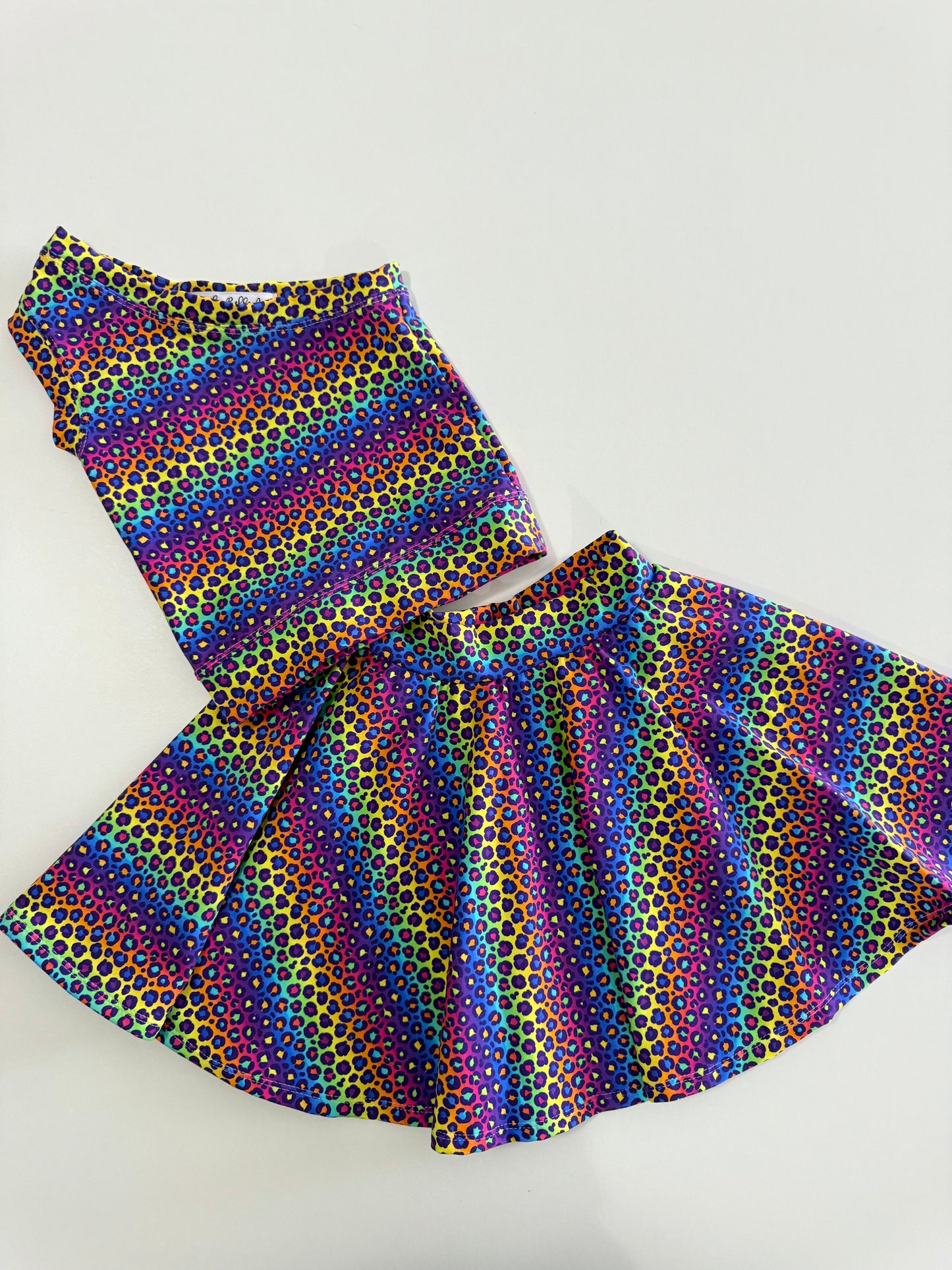 SKORT | RAINBOW LEOPARD