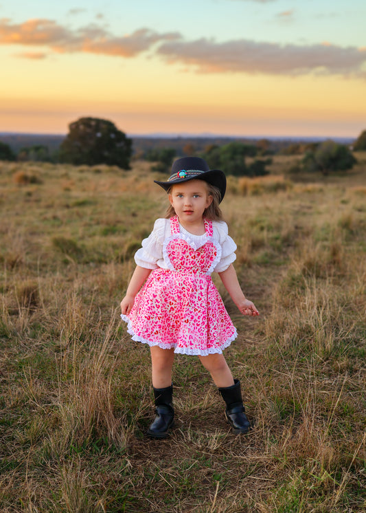 HEART SPINNY PINNY | PINK LEOPARD