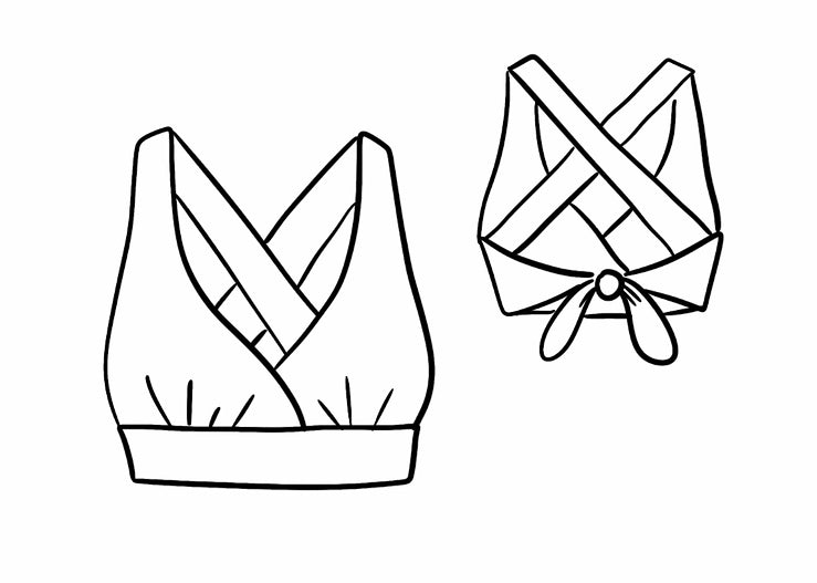 MAMA TIE BACK BIKINI TOP | PREORDER