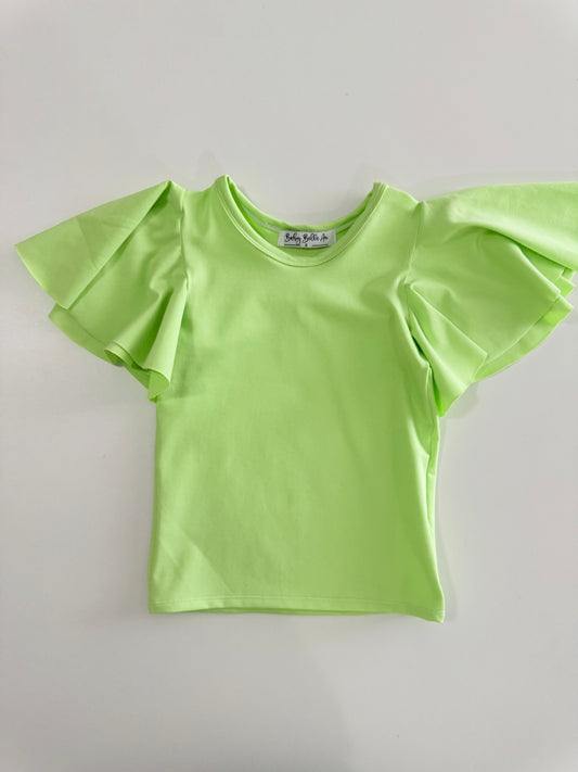 BUTTERFLY FLUTTER TOP | MINT