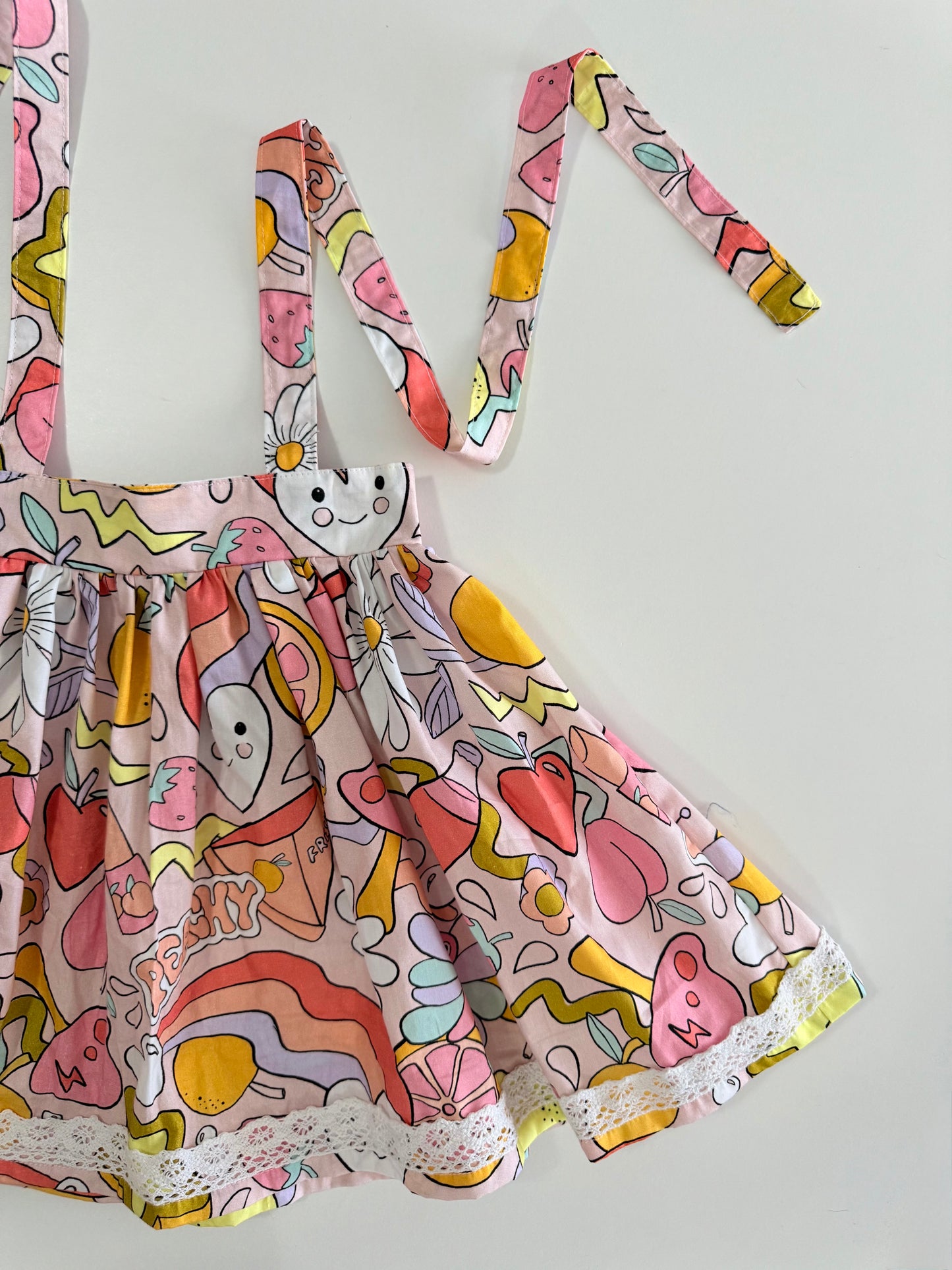 SUSPENDER SKIRT | PEACHY