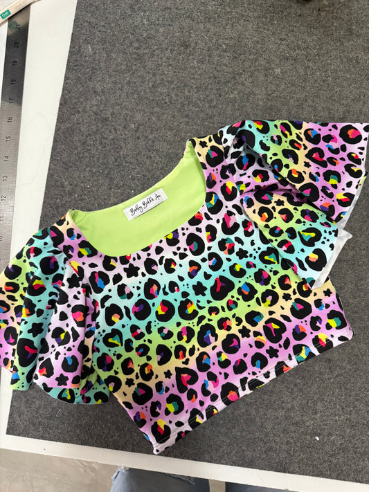 BUTTERFLY FLUTTER CROP | PASTEL LEOPARD
