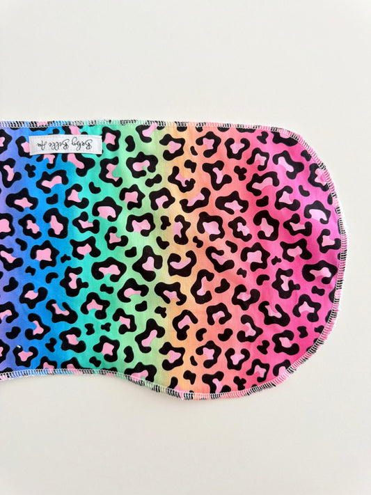 BURP CLOTH | RAINBOW LEOPARD