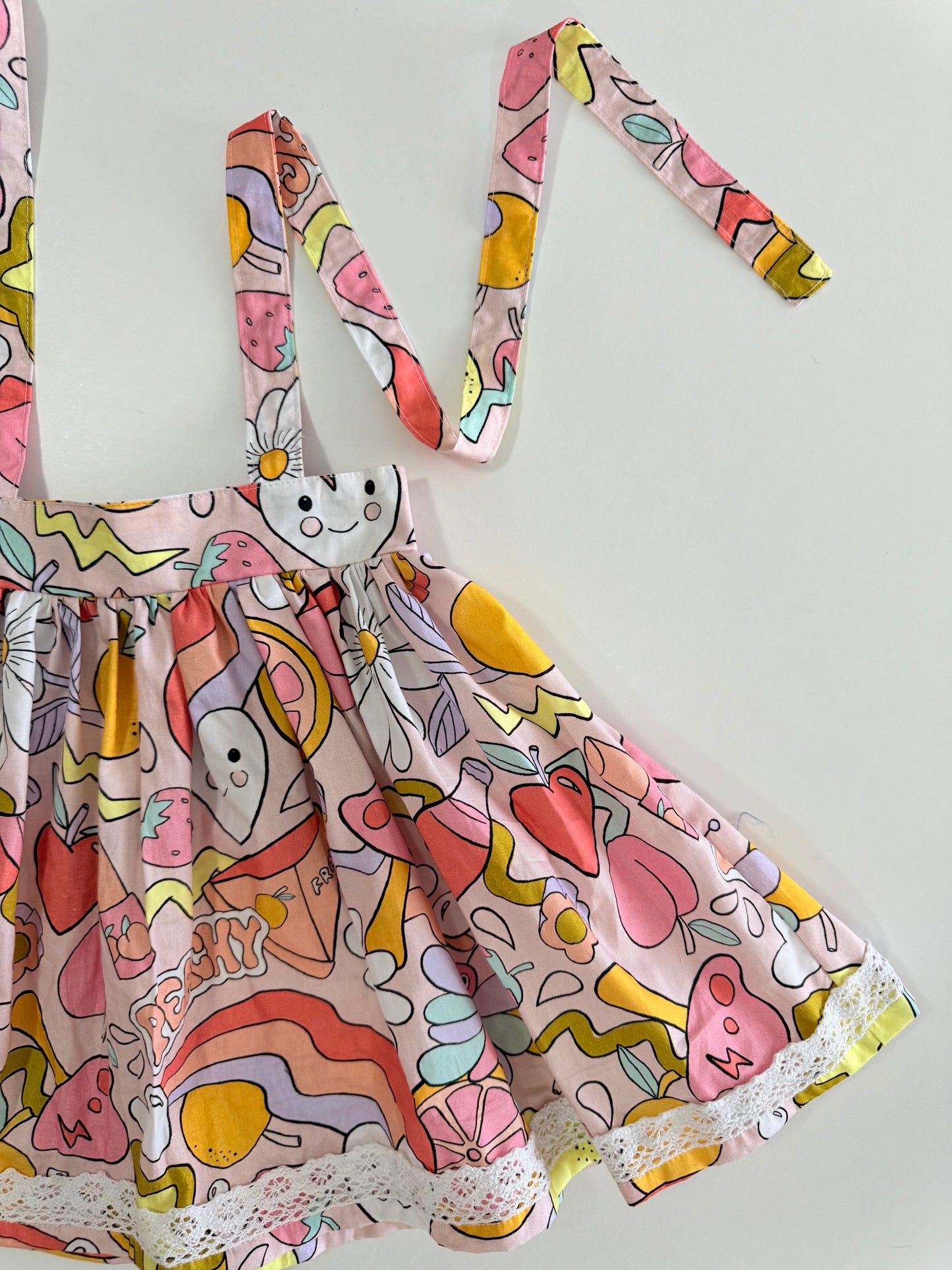 SUSPENDER SKIRT | PEACHY