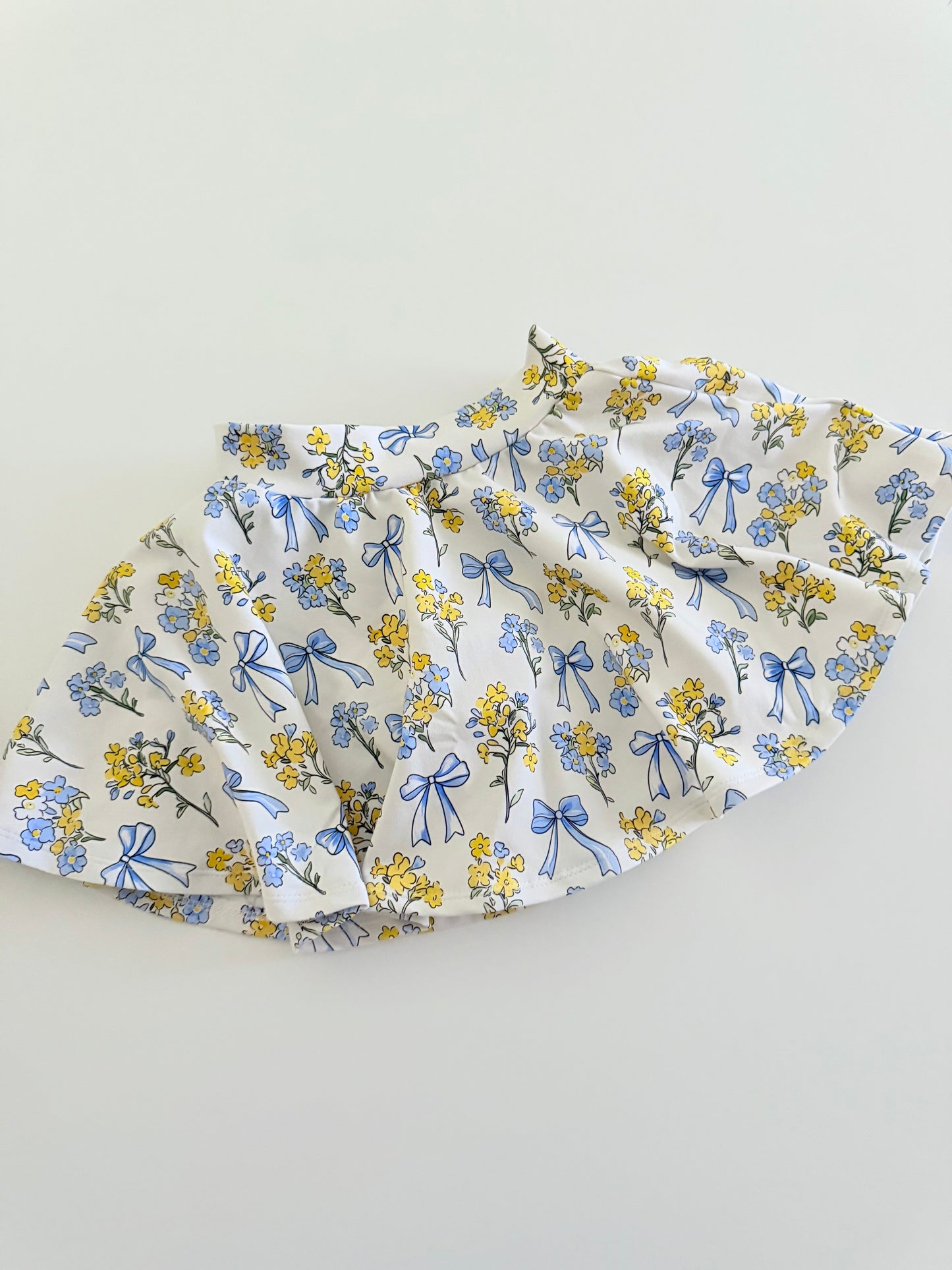 TWIRLY SKIRT | BLUE BOWS OOAK SIZE 4