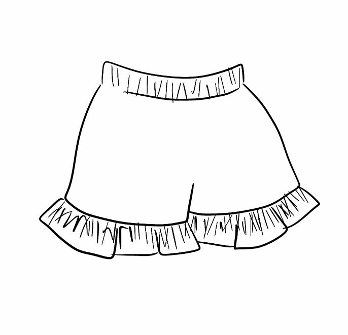 RUFFLE SHORTS | CHRISTMAS