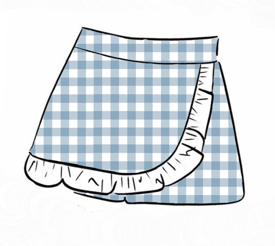 EVERYDAY SKORT | BLUE GINGHAM