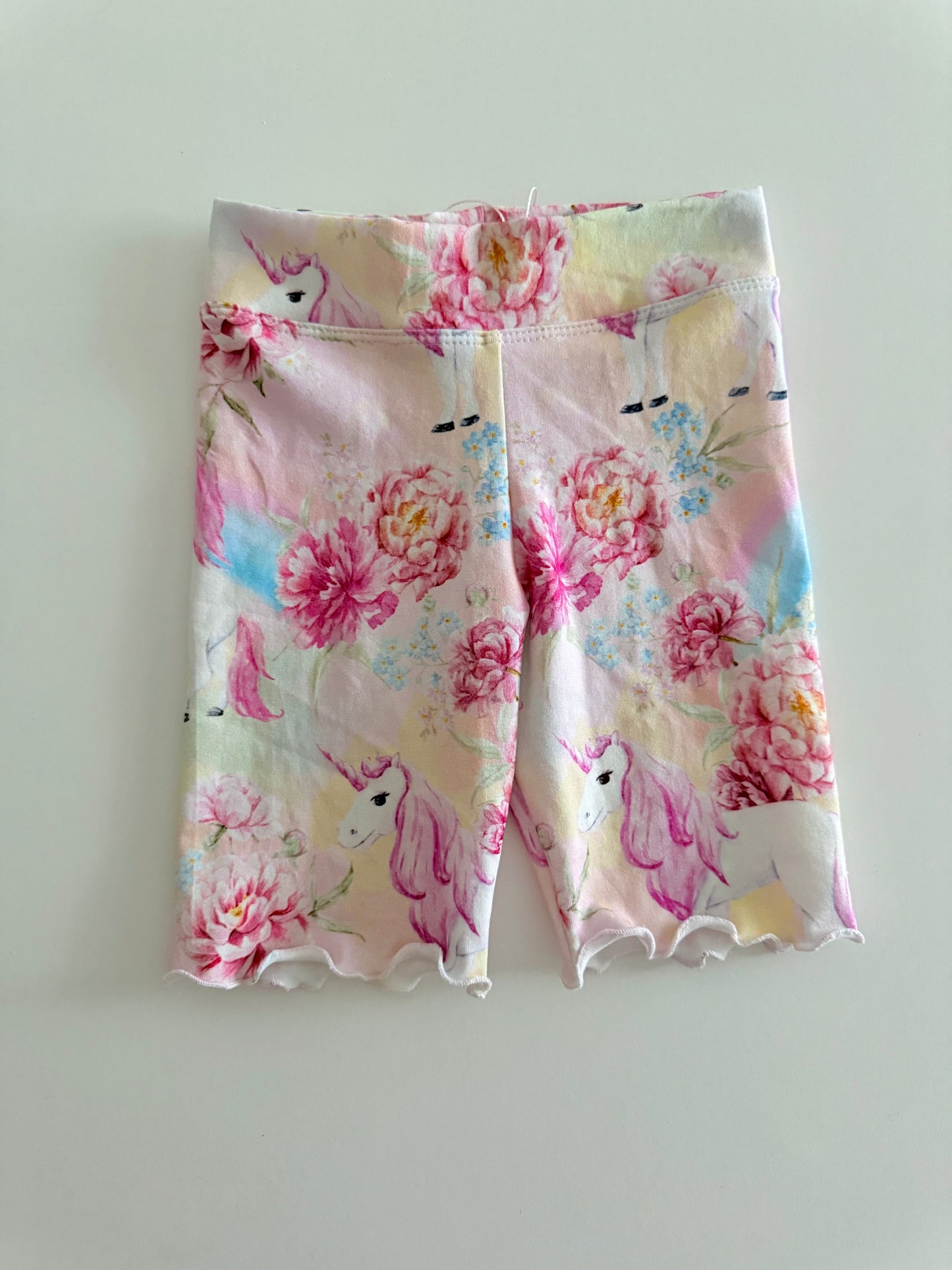 RUFFLE BIKERS | UNICORNS OOAK SIZE 4