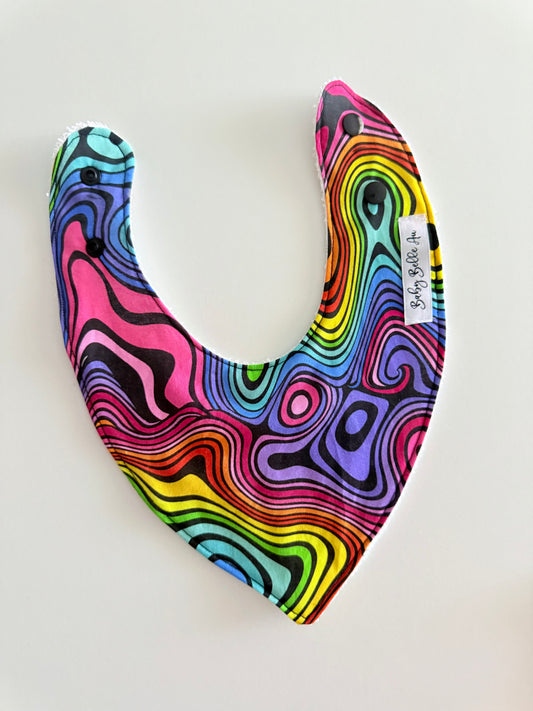 DRIBBLE BIB | RAINBOW SWIRLS