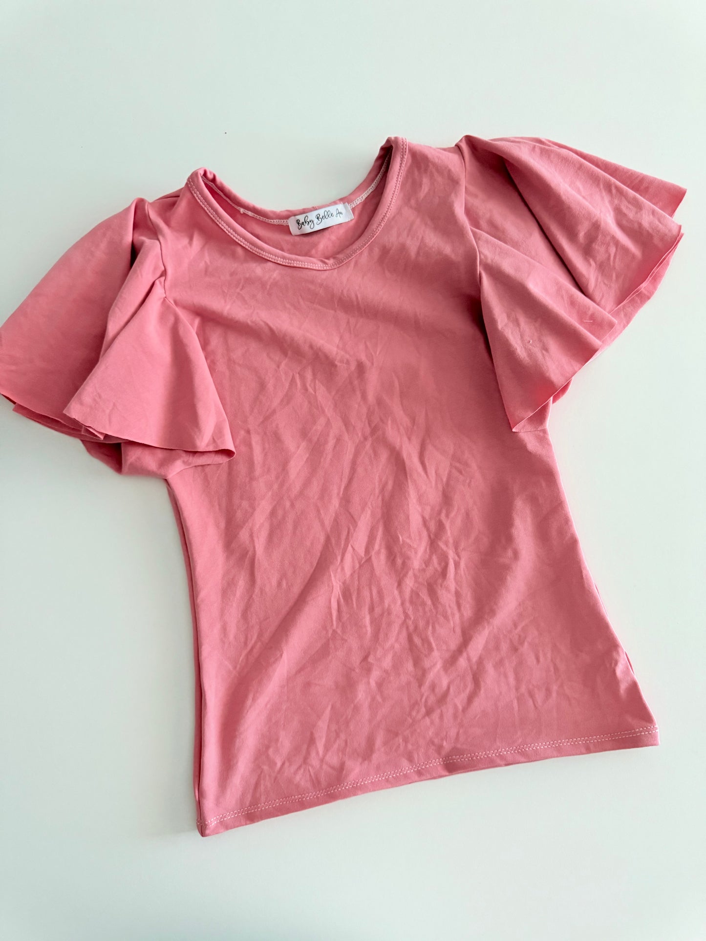 BUTTERFLY FLUTTER TOP | DUSTY ROSE