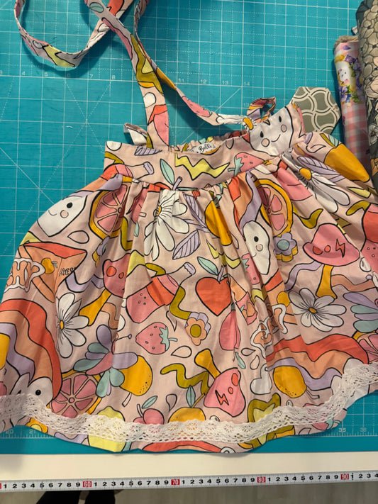 SUSPENDER SKIRT | PEACHY