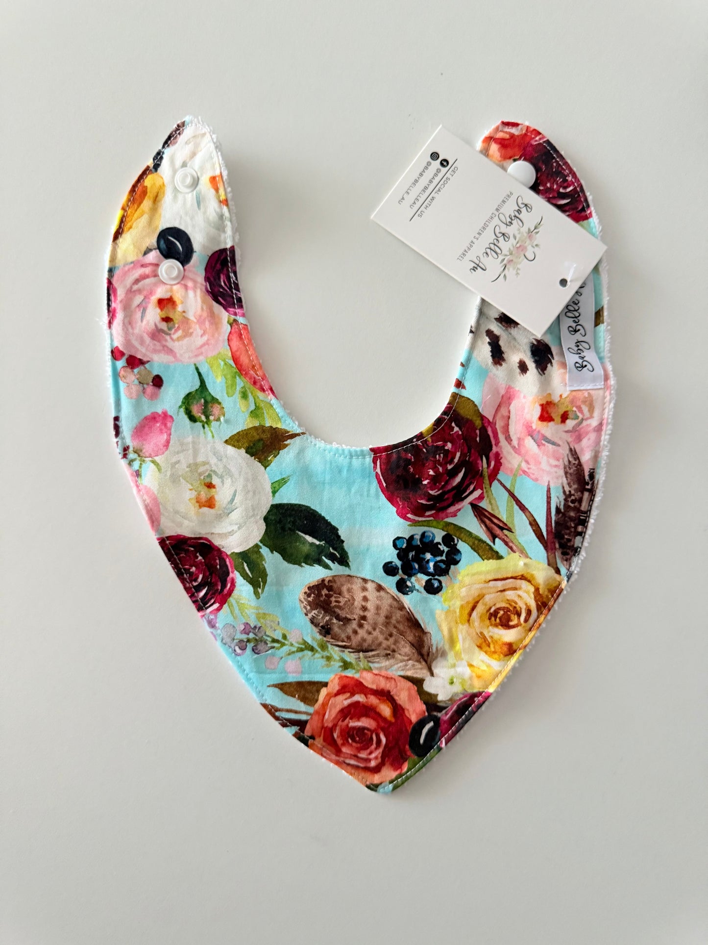 DRIBBLE BIB | BRIGHT FLORAL