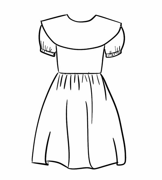 PUFF COLLAR DRESS | CHRISTMAS
