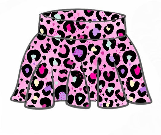 TWIRLY SKORT | PINK BARBIE LEOPARD