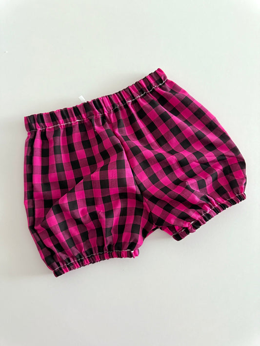 BUBBLE SHORTIES | PINK GINGHAM |LIMITED
