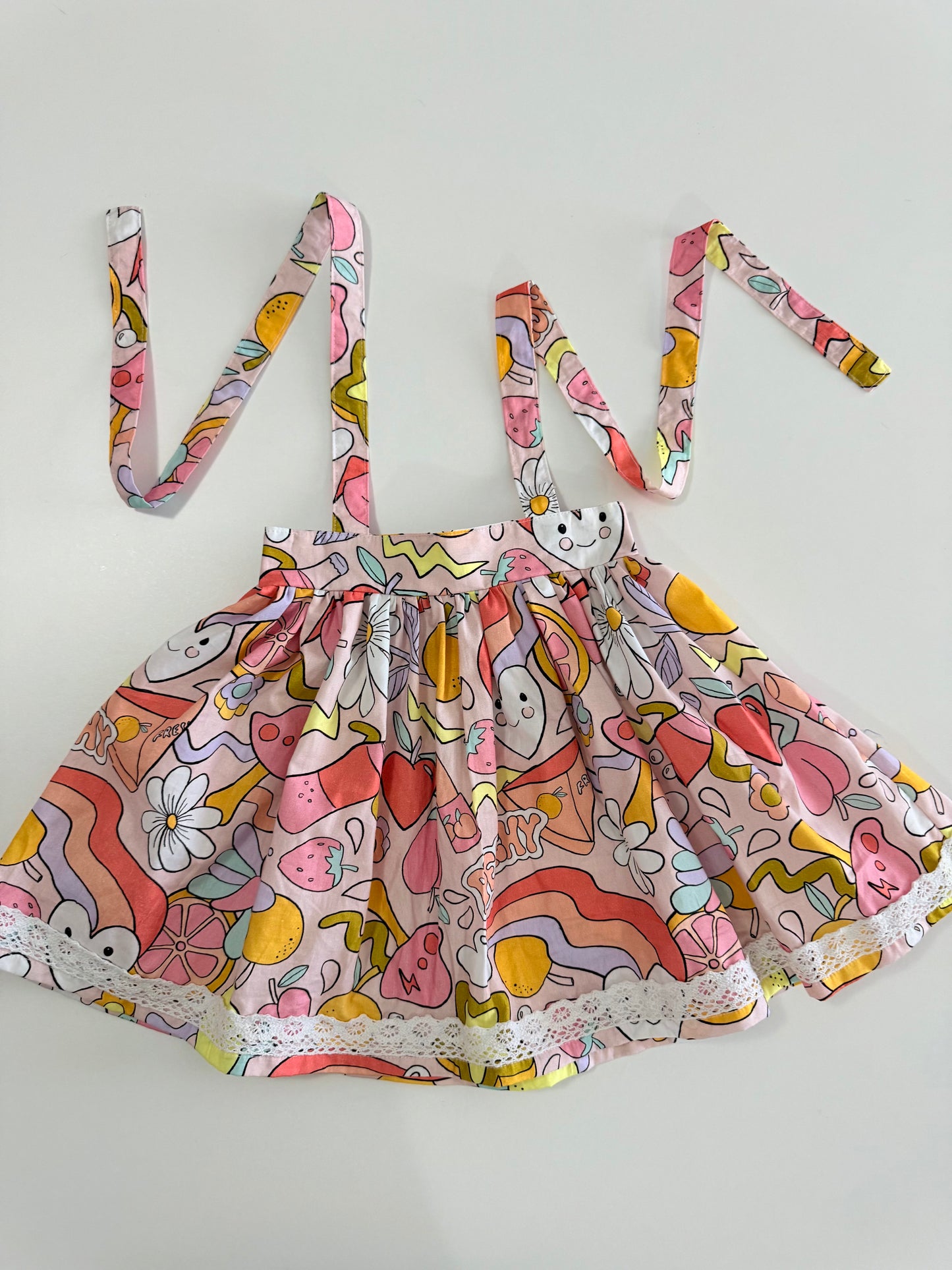 SUSPENDER SKIRT | PEACHY