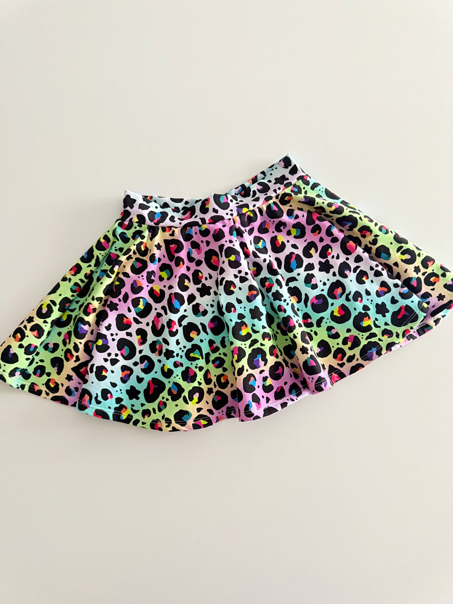 TWIRLY SKORT | PASTEL LEOPARD