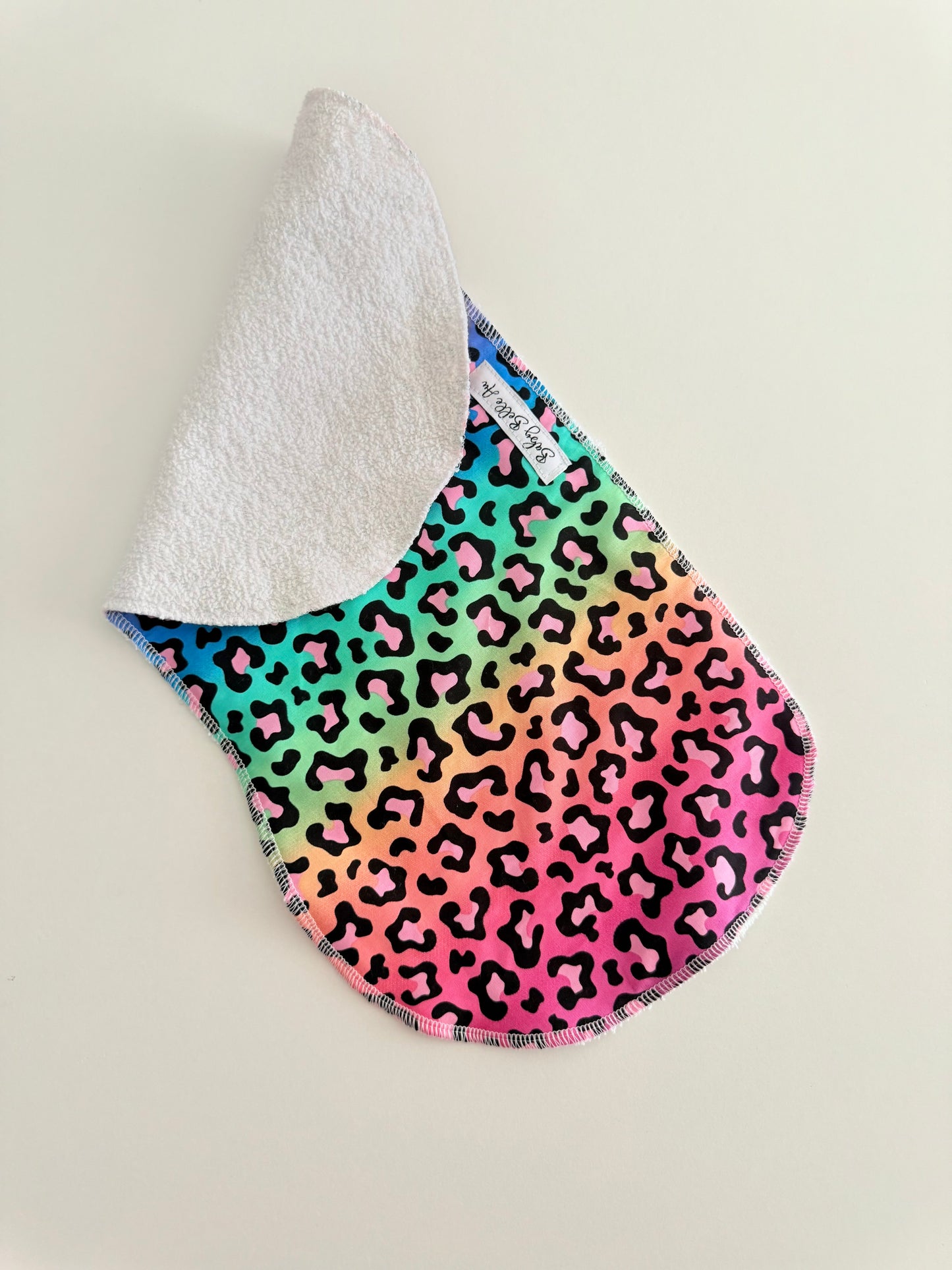 BURP CLOTH | RAINBOW LEOPARD