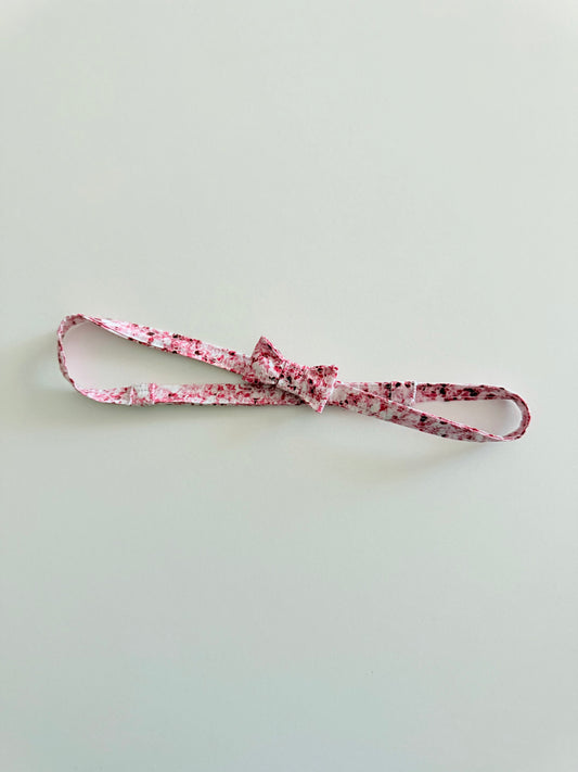 ADJUSTABLE BOW BELT | PINK GLITTER EFFECT