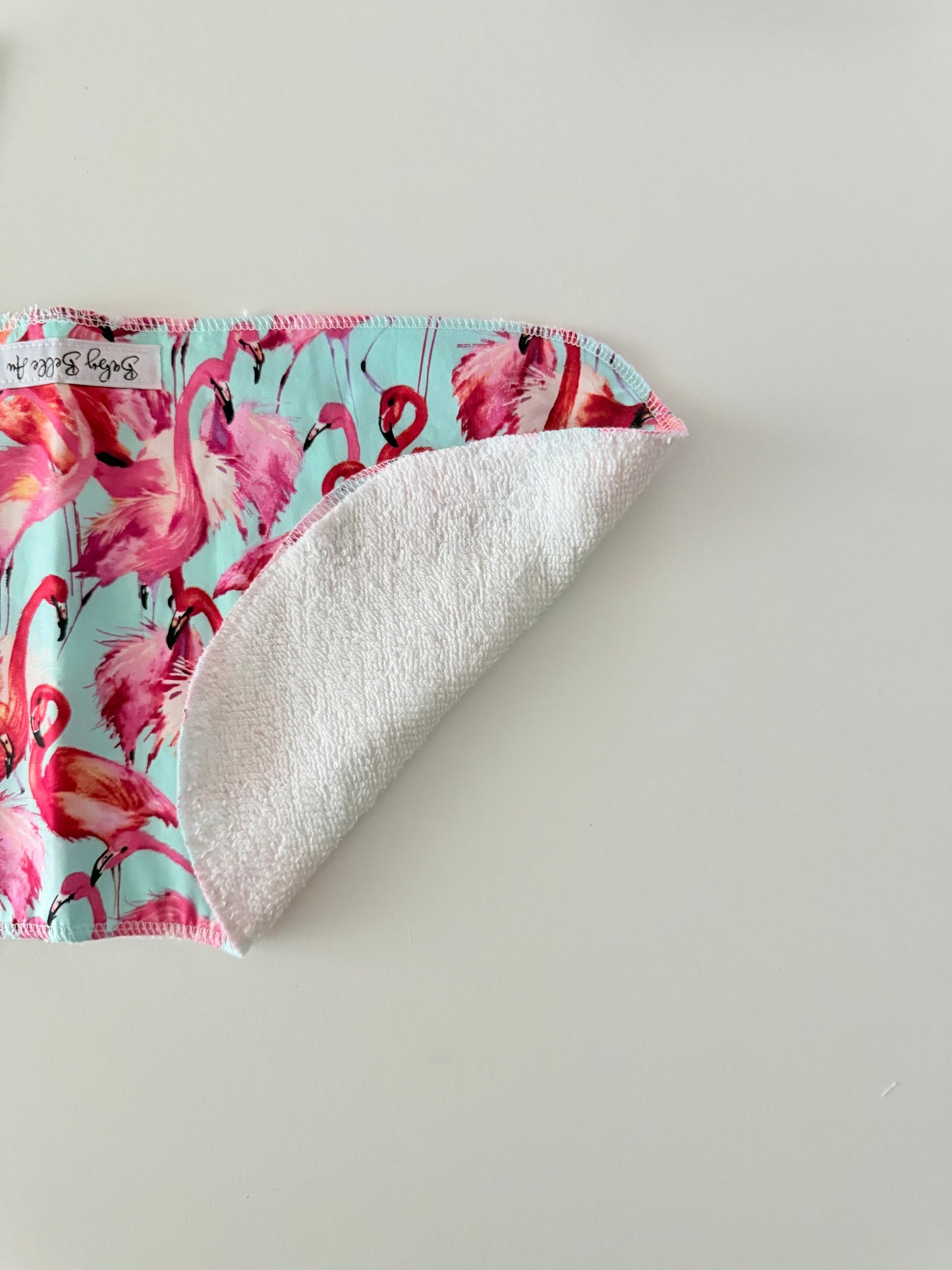 BURP CLOTH | FLAMINGOES