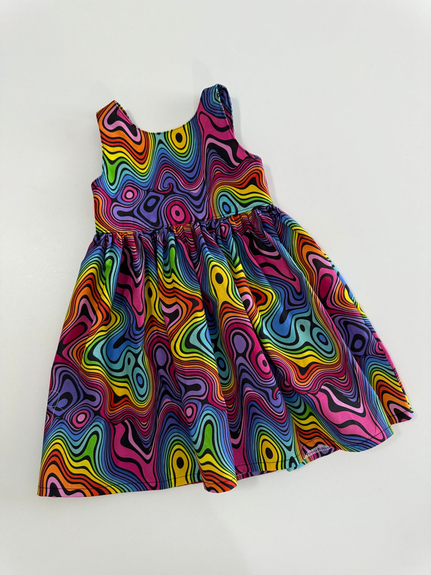 SCOOP DRESS | RAINBOW SWIRL