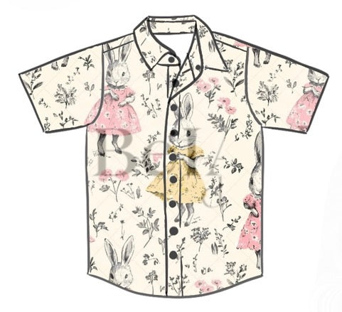SNAP SHIRT | VINTAGE BUNNIES