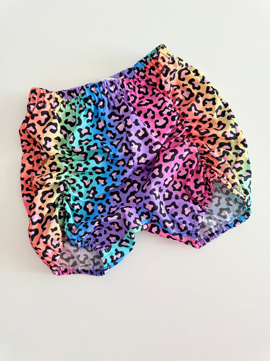 PUCKER SHORTIES | RAINBOW LEOPARD