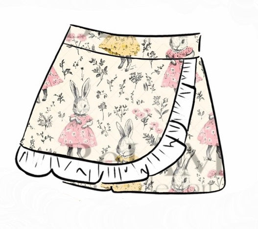 EVERYDAY SKORT | VINTAGE BUNNIES
