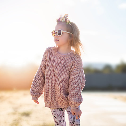 KNIT JUMPER | PINK SPECKLE
