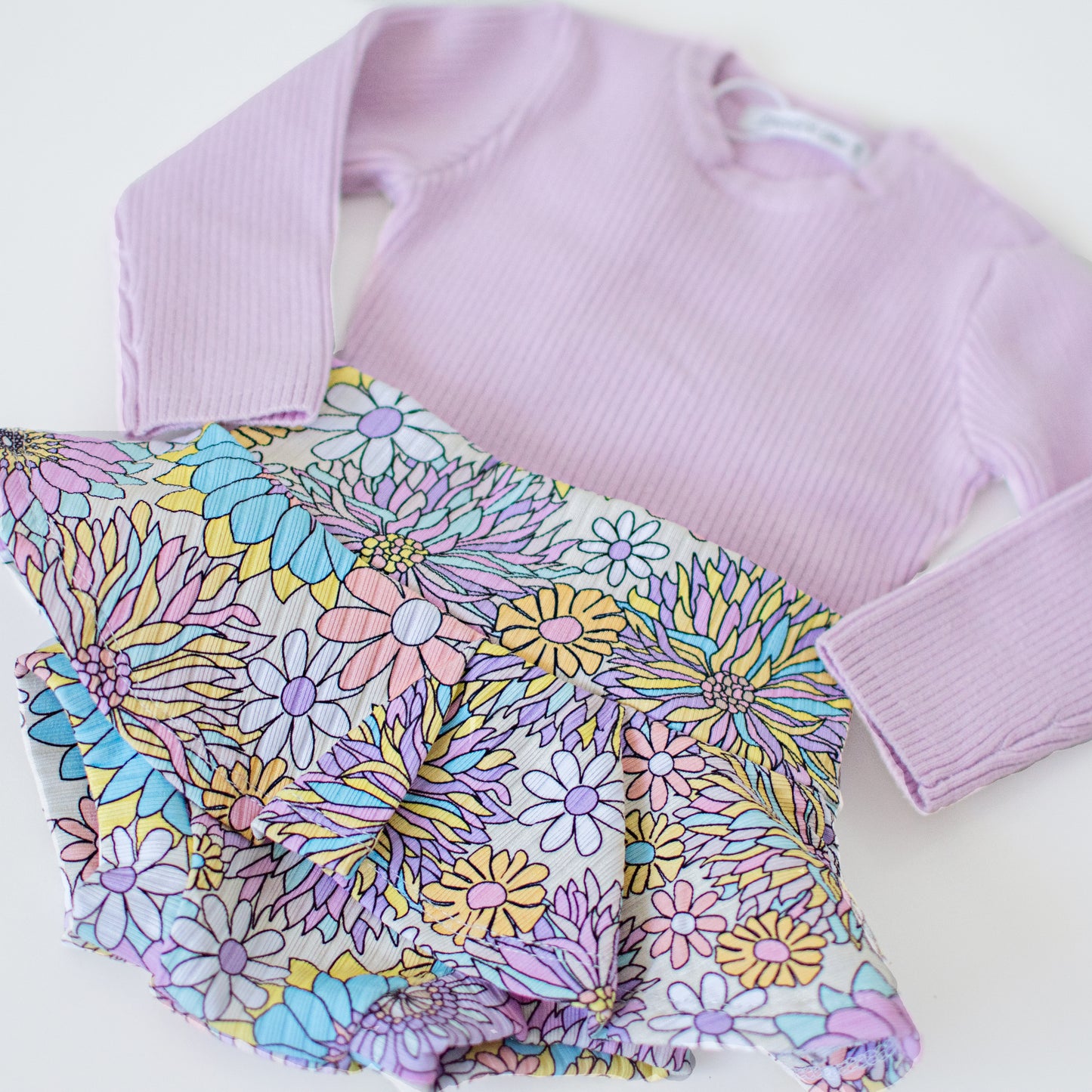 RIBBED SKIRTED BUMMIES | AINSLEY