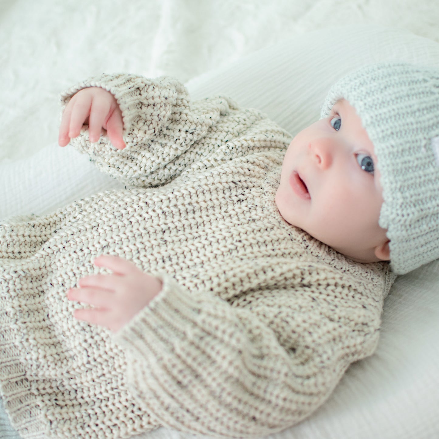 KNIT JUMPER | OFF WHITE SPECKLE