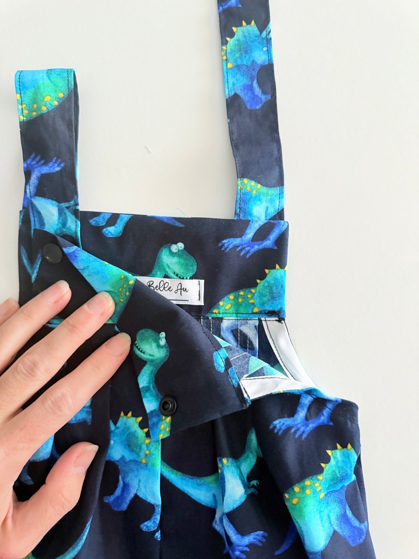 VINTY SHORTALLS | BLUE DINOS