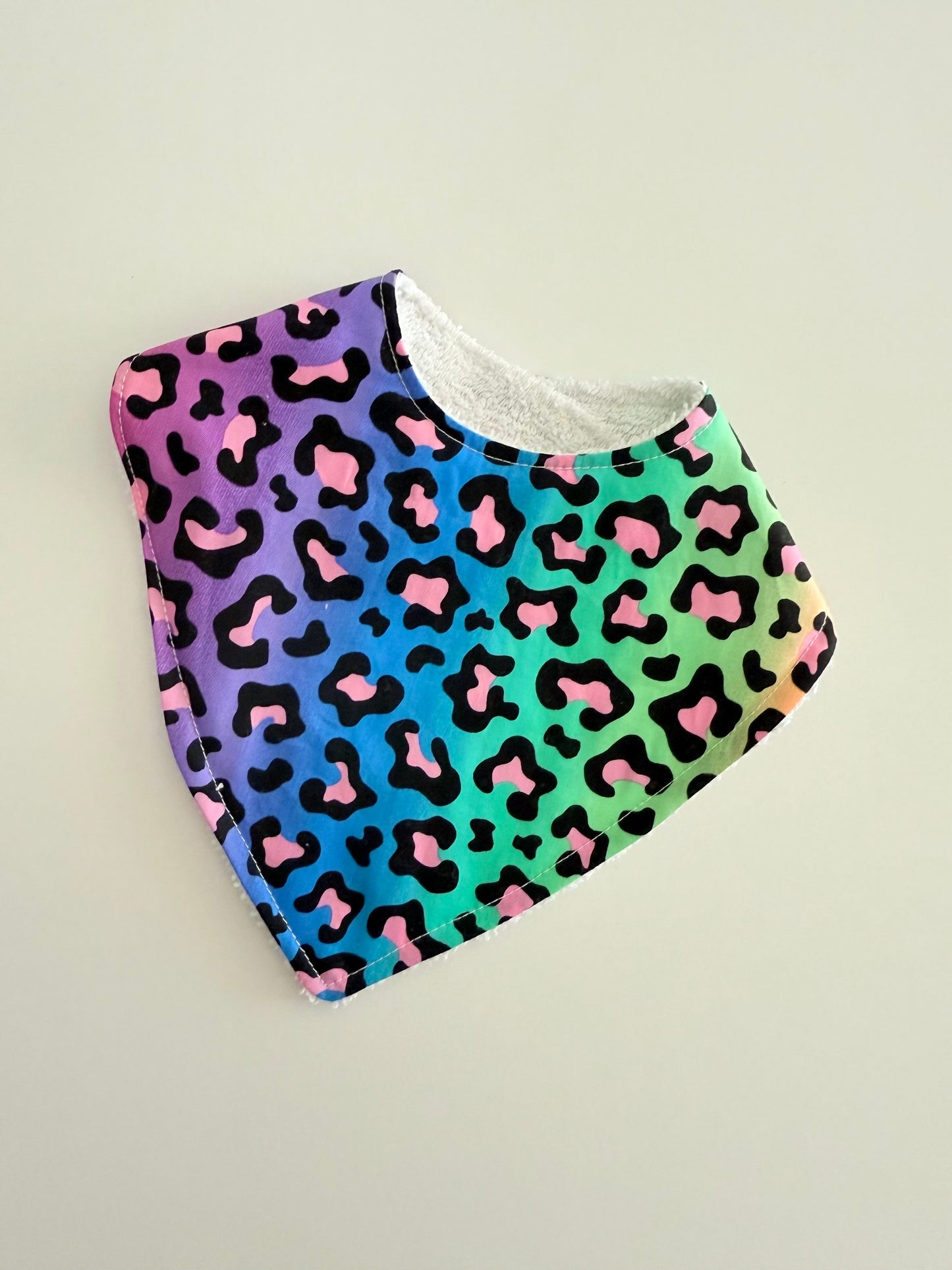 DRIBBLE BIB | RAINBOW LEOPARD